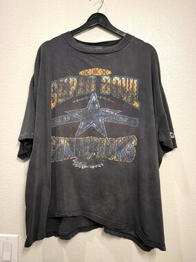 90s Vintage Dallas Cowboys Starter Super Bowl Champions NFL Tee XL 28x29